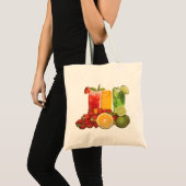 kerstTas met feestelijke Drinken Tote Bag (Voorkant (product))