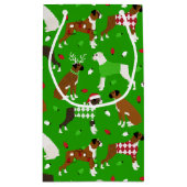 kersttas met kleine cadeaus voor kerstcadeaus klein cadeauzakje (Achterkant)