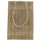 kersttas met rood en groen geplakt rood op nat pap medium cadeauzakje (Achterkant)