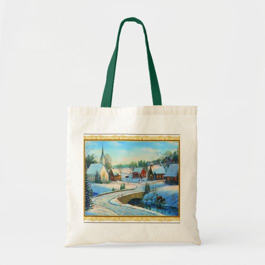 kersttas tote bag (Voorkant)