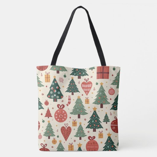 kersttas tote bag (Achterkant)