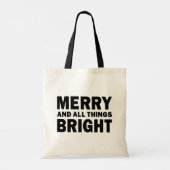 Kersttas 'Vrolijk en Alles Licht' Tote Bag (Achterkant)