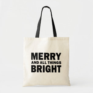 Kersttas 'Vrolijk en Alles Licht' Tote Bag