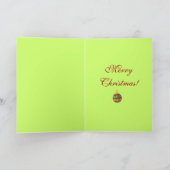 kersttasje feestdagen kaart (Binnen)