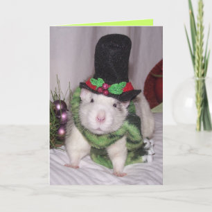 kersttasje feestdagen kaart