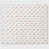 Kersttasje in de winter gebreide truien cadeaupapier (Vlak)