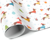 Kersttasje in de winter gebreide truien cadeaupapier (Rol Hoek)