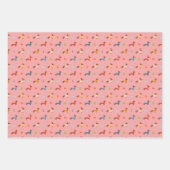 Kersttasje in de winter gebreide truien inpakpapier vel (Voorkant 2)