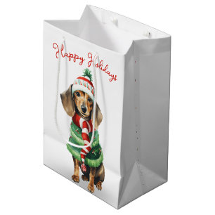 Kersttasje in een sjaal medium cadeauzakje
