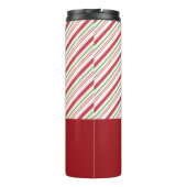 kersttasje in Santa Hat met feestlicht Thermosbeker (Achterkant)