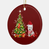 kersttasje met Pet Keramisch Ornament (Links)