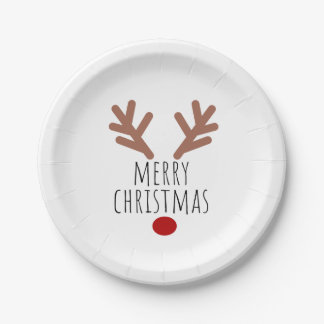 kersttasje Reindester Antlers Papieren Bordje