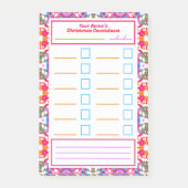 kersttaskherinnering Habit Tracker om lijst te doe Post-it® Notes (Voorkant)