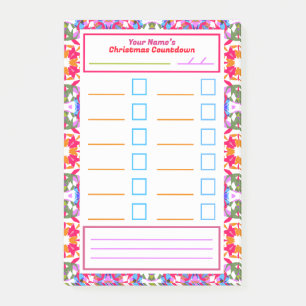 kersttaskherinnering Habit Tracker om lijst te doe Post-it® Notes