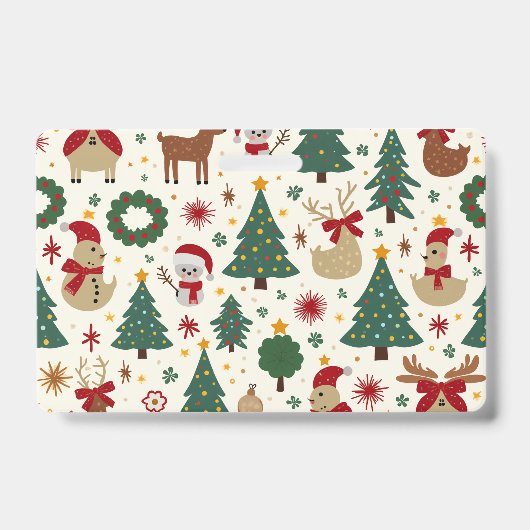 Kersttassen Badge (Voorzijde)