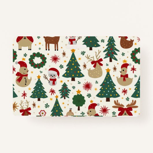 Kersttassen Badge (Achterkant)