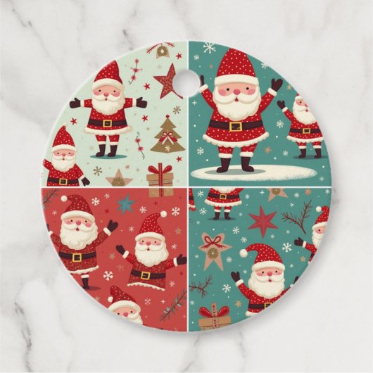 kersttassen bedankjes labels (Voorkant)