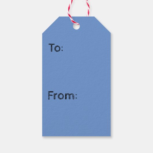 kersttassen blauwe rendiervis cadeaulabel (Achterkant)