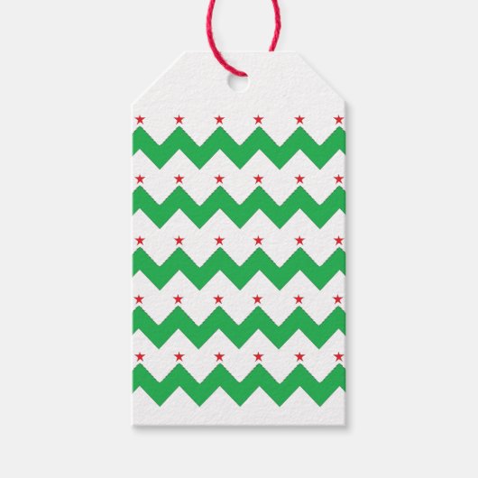 kersttassen kersttassen cadeaulabel (Voorkant)