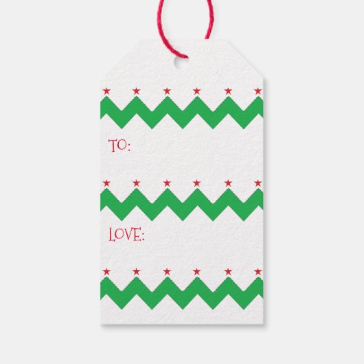 kersttassen kersttassen cadeaulabel (Achterkant)