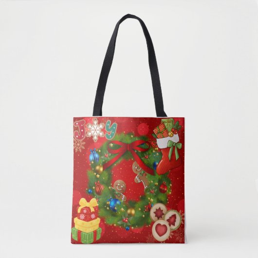 Kersttassen Tote Bag (Voorkant)