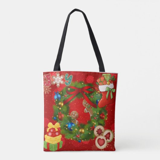 Kersttassen Tote Bag (Achterkant)