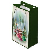 kersttaszak voor kerkspotjes Holiday Klein Cadeauzakje (Achterkant Gekanteld)