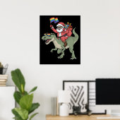 kersttbg-kerstkerstman TRex-regenboogpride Poster (Thuiskantoor)