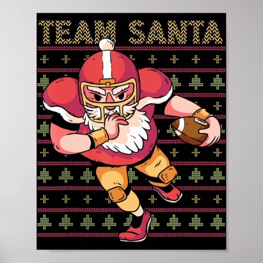kerstteam football poster (Voorkant)