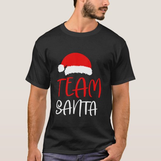 Kerstteam Kerstman Matching Familie Kerstmis T-shirt (Voorkant)