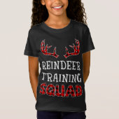 Kerstteam rendiertraining Squad Red T-shirt (Voorkant)