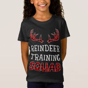 Kerstteam rendiertraining Squad Red T-shirt