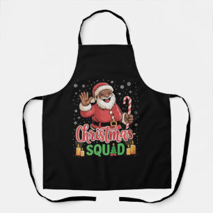 Kerstteam Sinterklaas Afro Man Trots Zwart Afrikaa Schort