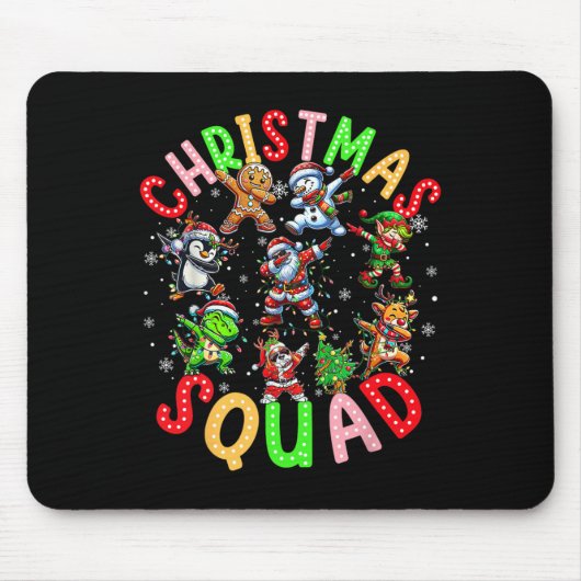 Kerstteam Sinterklaas Elf Squad Kerst Overeenkomen Muismat (Voorkant)