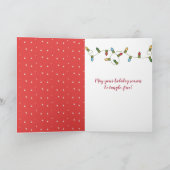 kersttebars in vakantiekaart kaart (Binnen)