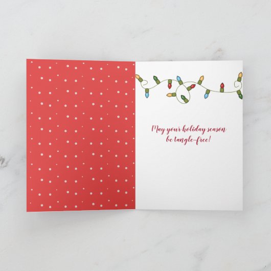 kersttebars in vakantiekaart kaart (Binnen)