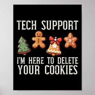 Kersttechnische ondersteuning hier om Xmas-cookies Poster