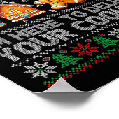Kersttechnische ondersteuning hier om Xmas-cookies Poster (Hoek)