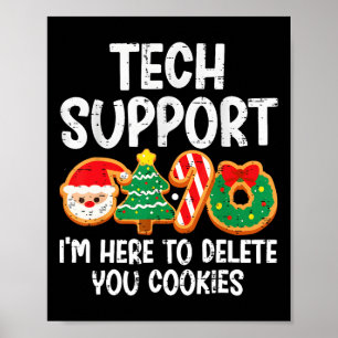 Kersttechnische ondersteuning hier om Xmas-cookies Poster
