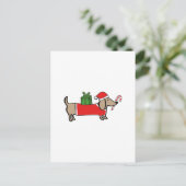 kerstteckel feestdagenkaart (Staand voorkant)