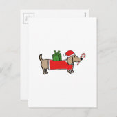 kerstteckel feestdagenkaart (Voorkant / Achterkant)