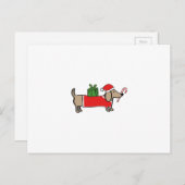 kerstteckel feestdagenkaart (Voorkant / Achterkant)