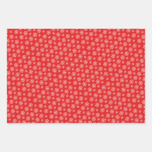 Kerstteddies, Holly Berries, Snowflakes set Inpakpapier Vel (Voorkant 3)