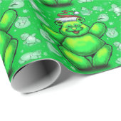 KerstTeddy Bear Cadeaupapier (Rol Hoek)