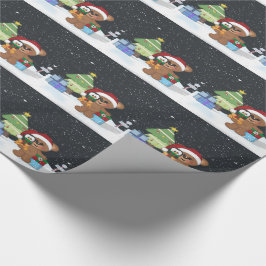 KerstTeddy Bear Cadeaupapier