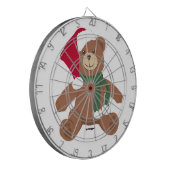 KerstTeddy Bear Dartbord (Voorkant Links)
