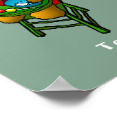 KerstTeddy Bear Poster (Hoek)