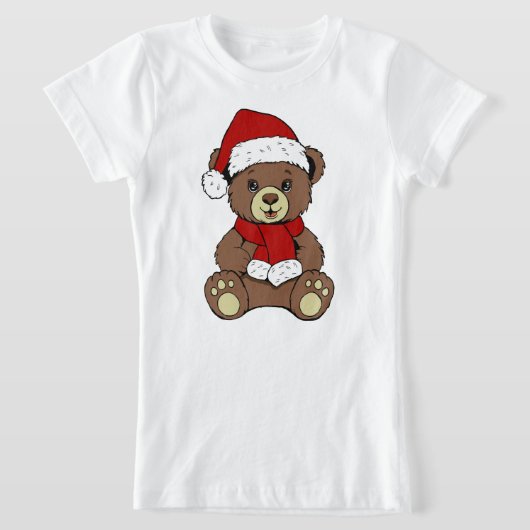 KerstTeddy Bear T-shirt (Laagn)
