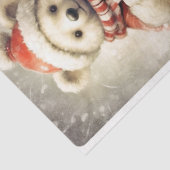 KerstTeddy Bear Tissuepapier (Detail)