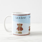 Kerstteddy Bears, Santa & Snowman Koffiemok (Links)